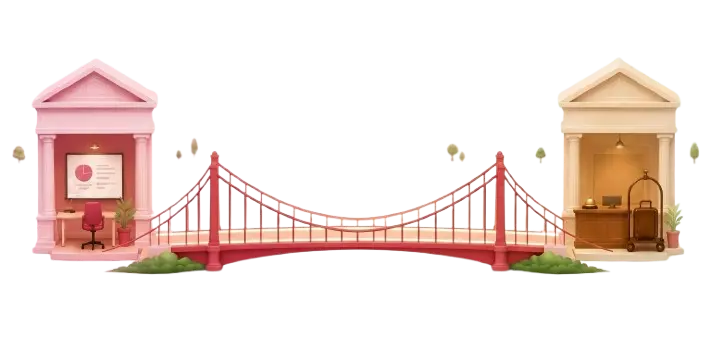 Bridge between classroom and hotel