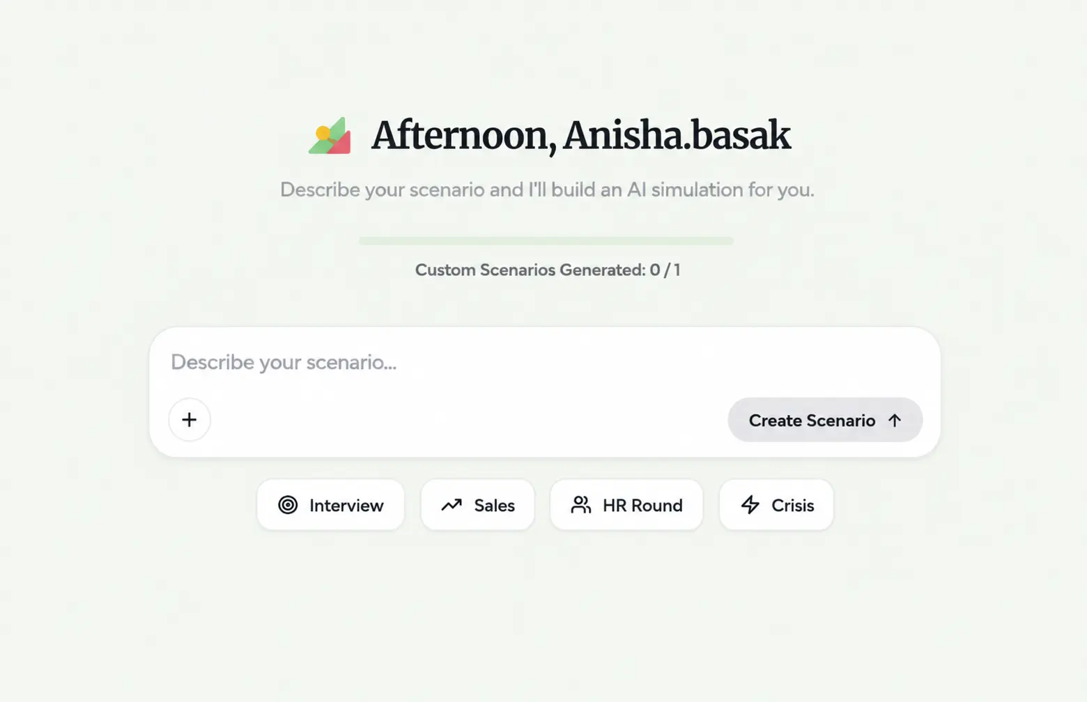 Scenario Builder UI