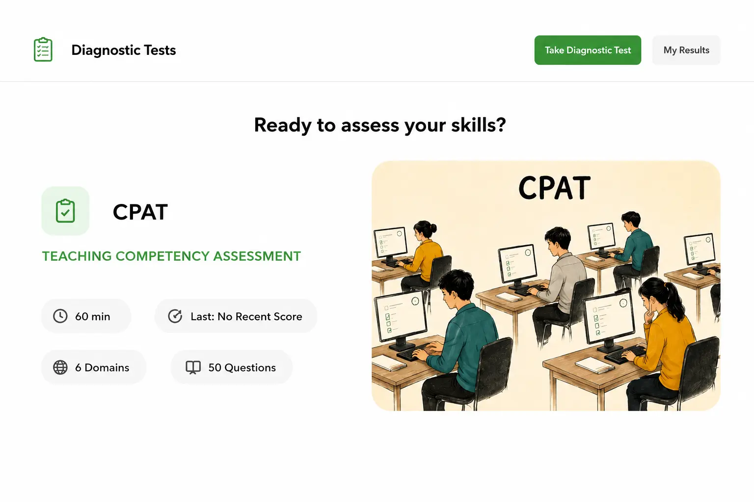 Diagnostic Test UI